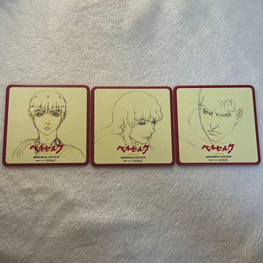 ベルセルク ガッツ グリフィス キャスカ コースター コラボカフェ