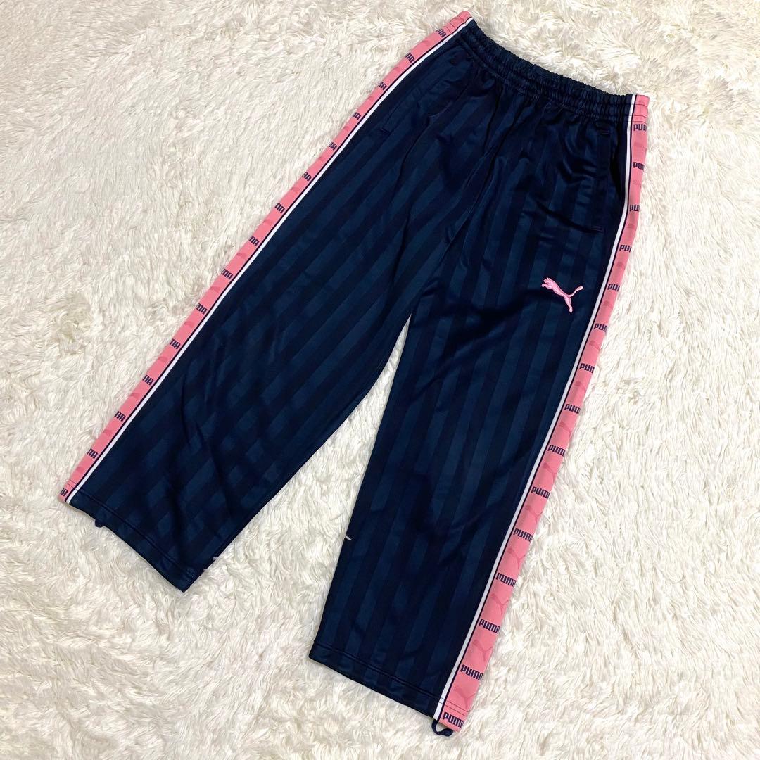 y2k プーマ ジャージ セットアップ 上下 刺繍 プージャ ネイビー