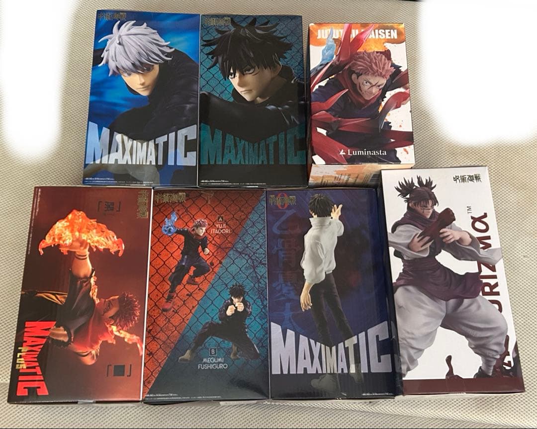 呪術廻戦 MAXIMATIC フィギュア　五条悟　脹相　虎杖悠仁　など7体セット