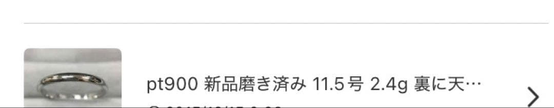 pt900 シンプルリング 11.5号 2.4g