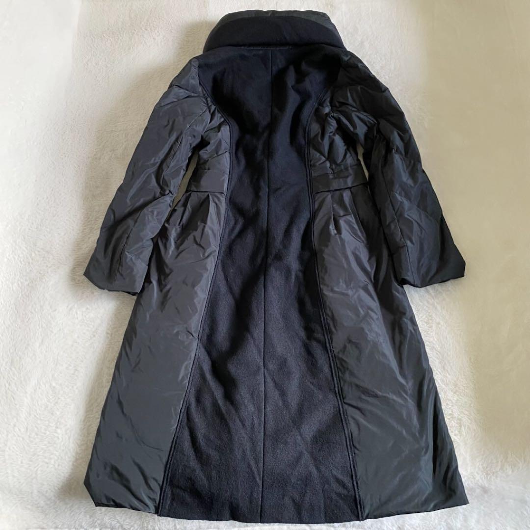 HIROKO KOSHINO ダウンコート 女優襟 Aライン ブラック 38 - メルカリ