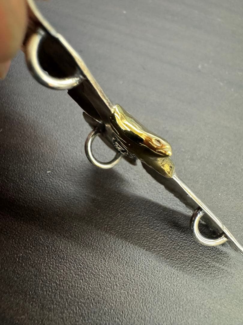 シルバー925 素材 頭金イーグル ネックレストップ 3マルカン - メルカリ