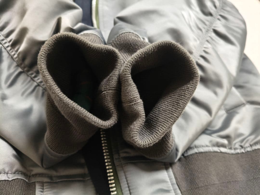 青山購入 Sacai 2022 MA-1 SCM−050 ドッキング ブルゾン - メルカリ