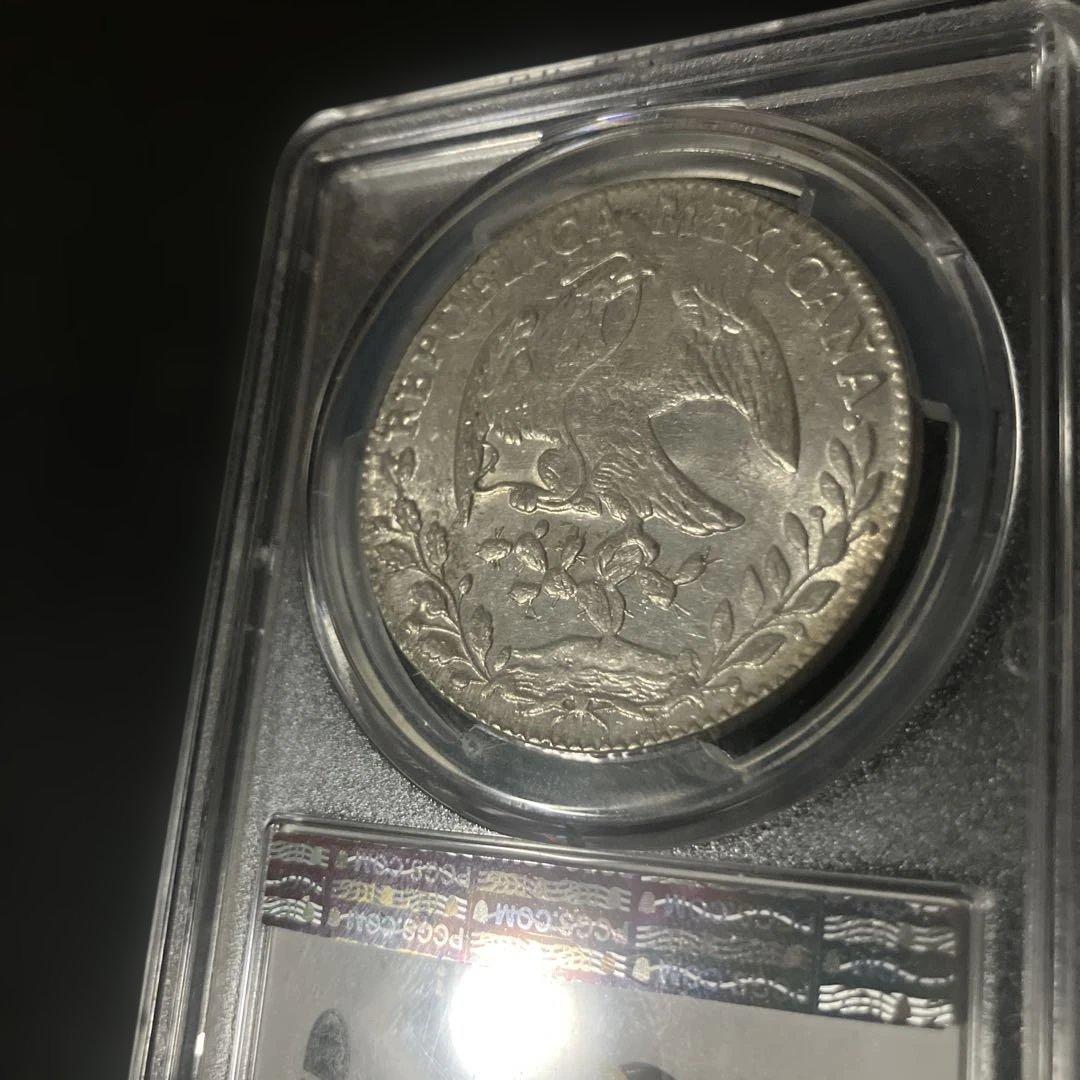 1868年 メキシコ 8レアル 銀貨 PCGS MS61 - メルカリ