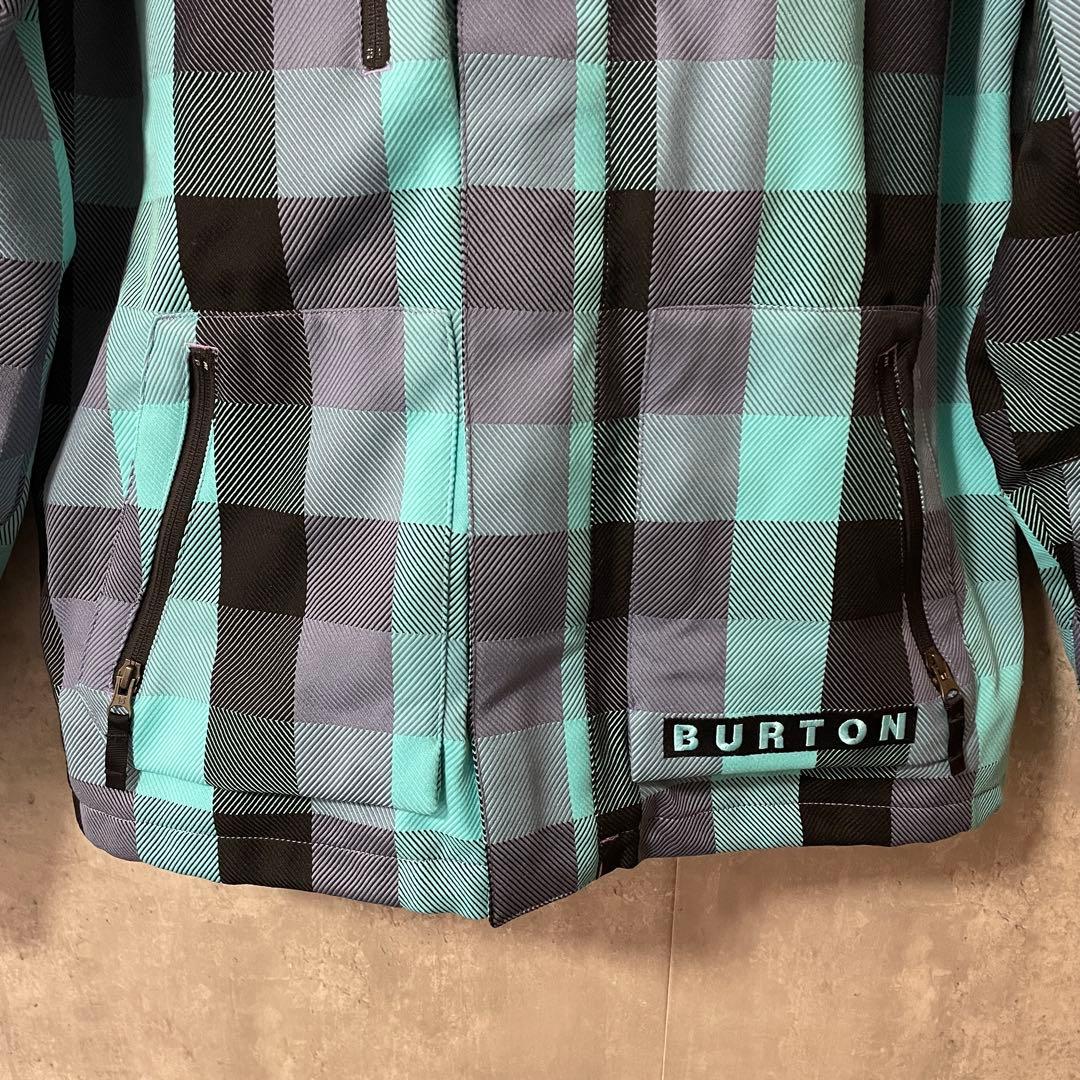 Burtonバートンスキーウェアスノーボードジャケットパーカーフード水色