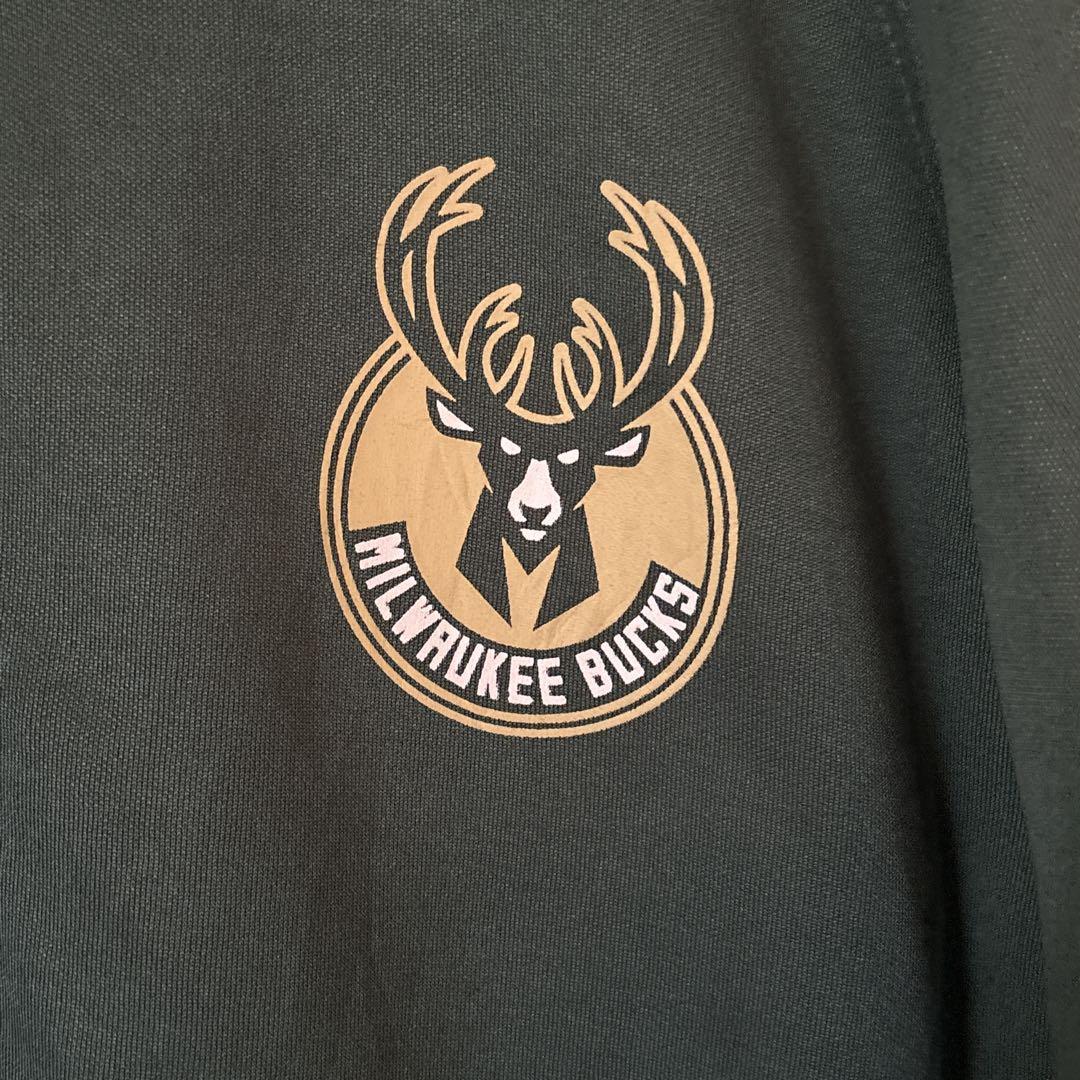 NBA 公認 ミルウォーキー・バックス ジップアップ パーカー XL