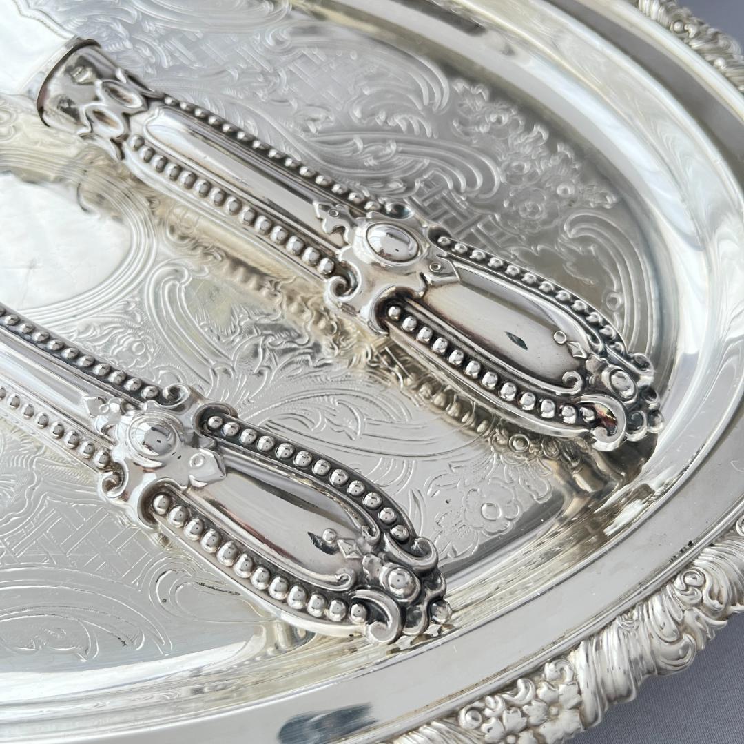 Harrison Fisher】パールのサーバーセット 【シルバープレート