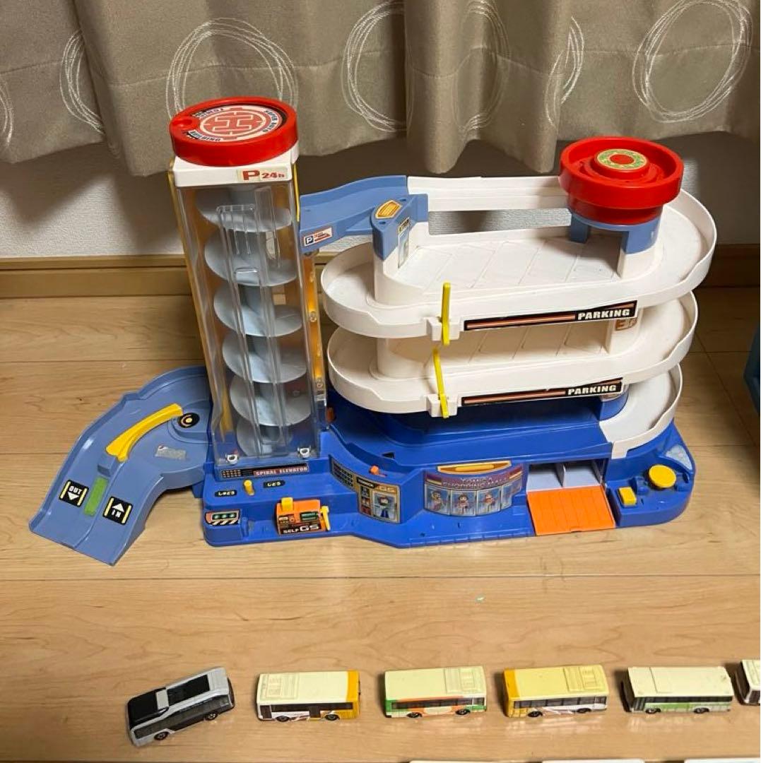 ミニカー、ミニカー収納ボックスのセット