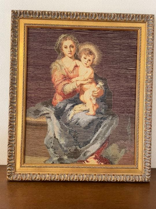 マリア様　　刺繍画 グアダルーペ ワッペン リメイク マリア - メキシコ 民芸 雑貨