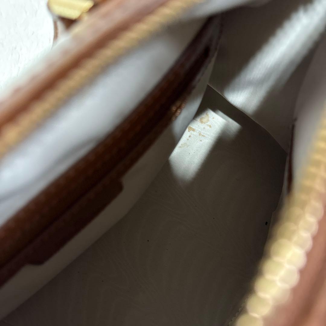 ブルックスブラザーズ ミニボストンバッグ パドロック付 ゴールデン