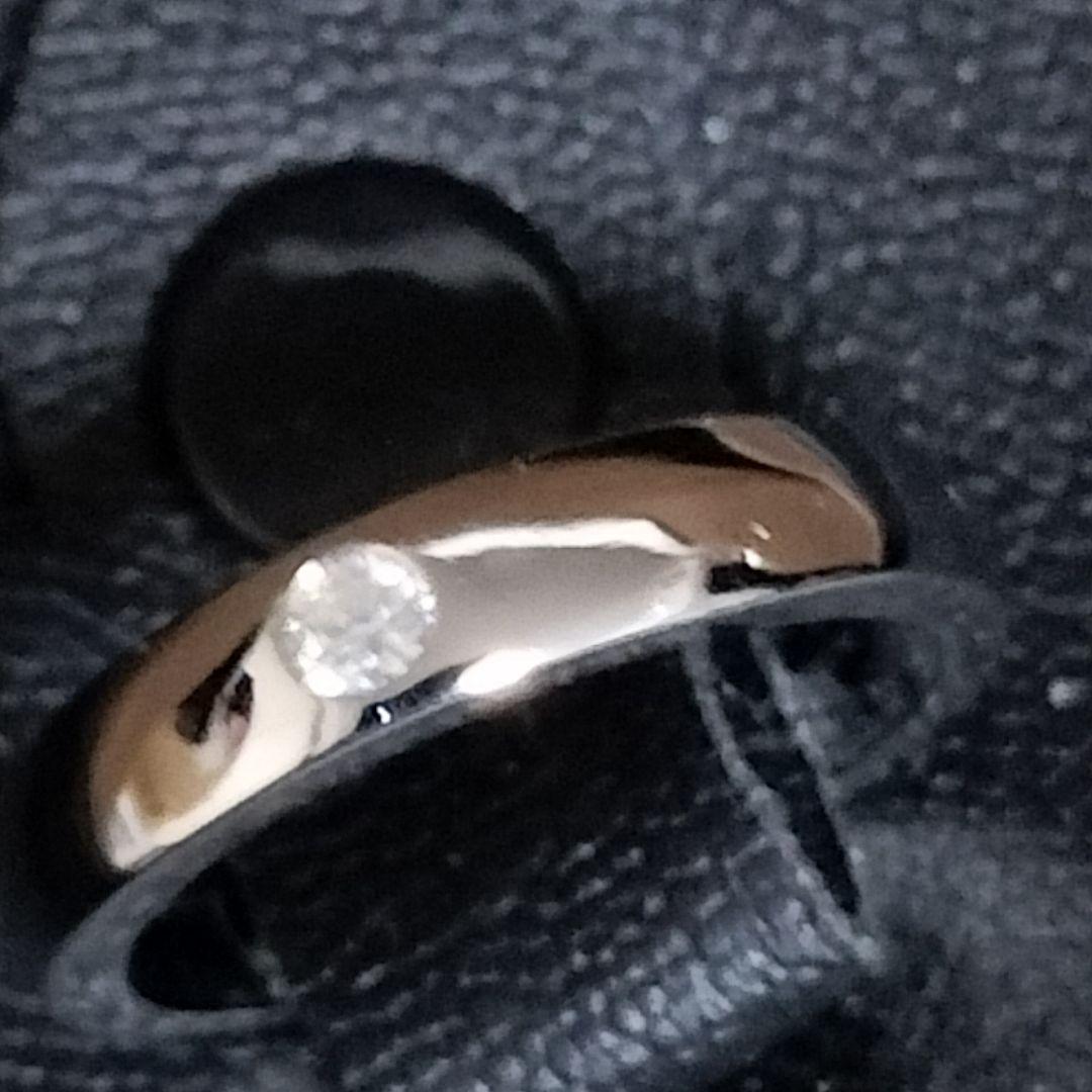 シンプルプラチナリング ダイヤモンド風ストーン gt5450.jpg