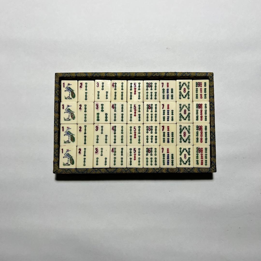 雀牌 中国 アンティーク 骨牌 竹 美術品 付属あり - メルカリ