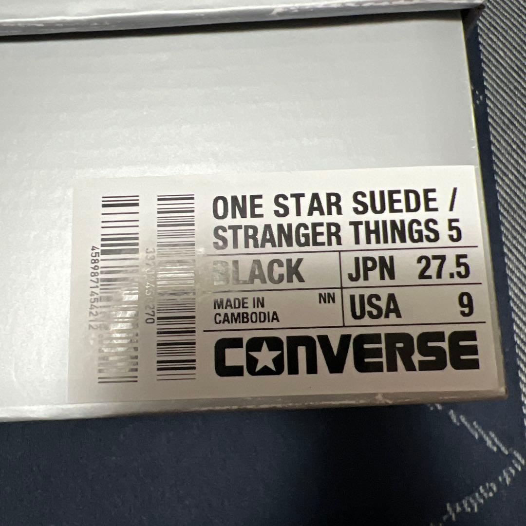 ストレンジャーシングス5 x コンバース ワンスター スエード 27.5cm