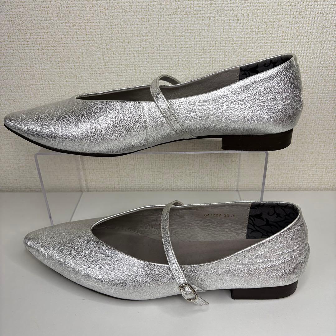 HIMIKO ヒミコ　25.5cm メリージェーン　フラットシューズ　パンプス