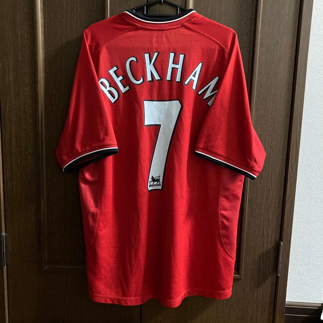 マンチェスターユナイテッド　ベッカム　01-02 ユニフォーム 01/02 マンチェスター・ユナイテッド 百年記念 アウェイ/サード