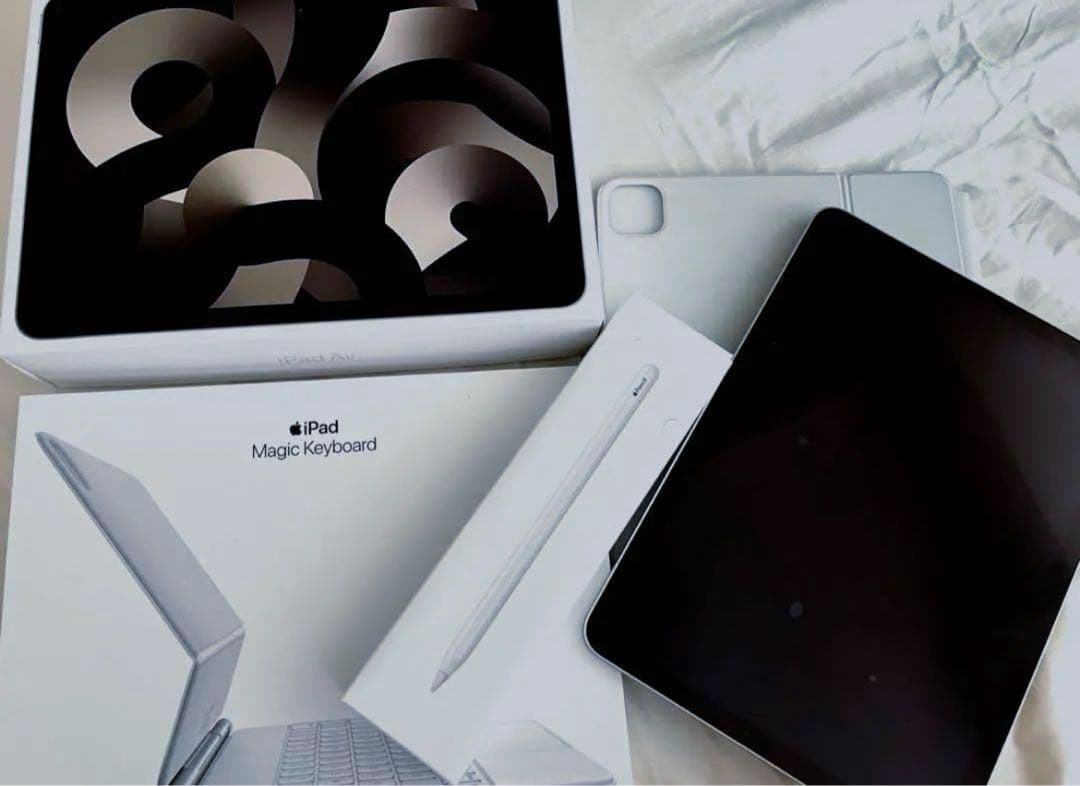 iPad Air第5世代Apple Pencil＋Magic Keyboard 第5世代「iPad Air」発表 - M1搭載、5Gやセンターフレームに対応