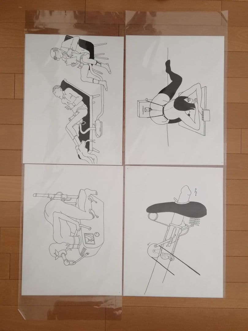 トミー・アンゲラー　大人の絵本　機械仕掛け　エロティック　未綴じシート51枚