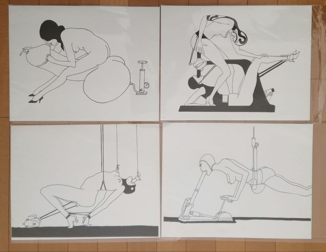 トミー・アンゲラー　大人の絵本　機械仕掛け　エロティック　未綴じシート51枚