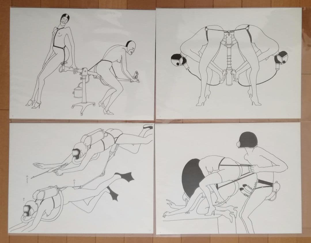 トミー・アンゲラー　大人の絵本　機械仕掛け　エロティック　未綴じシート51枚