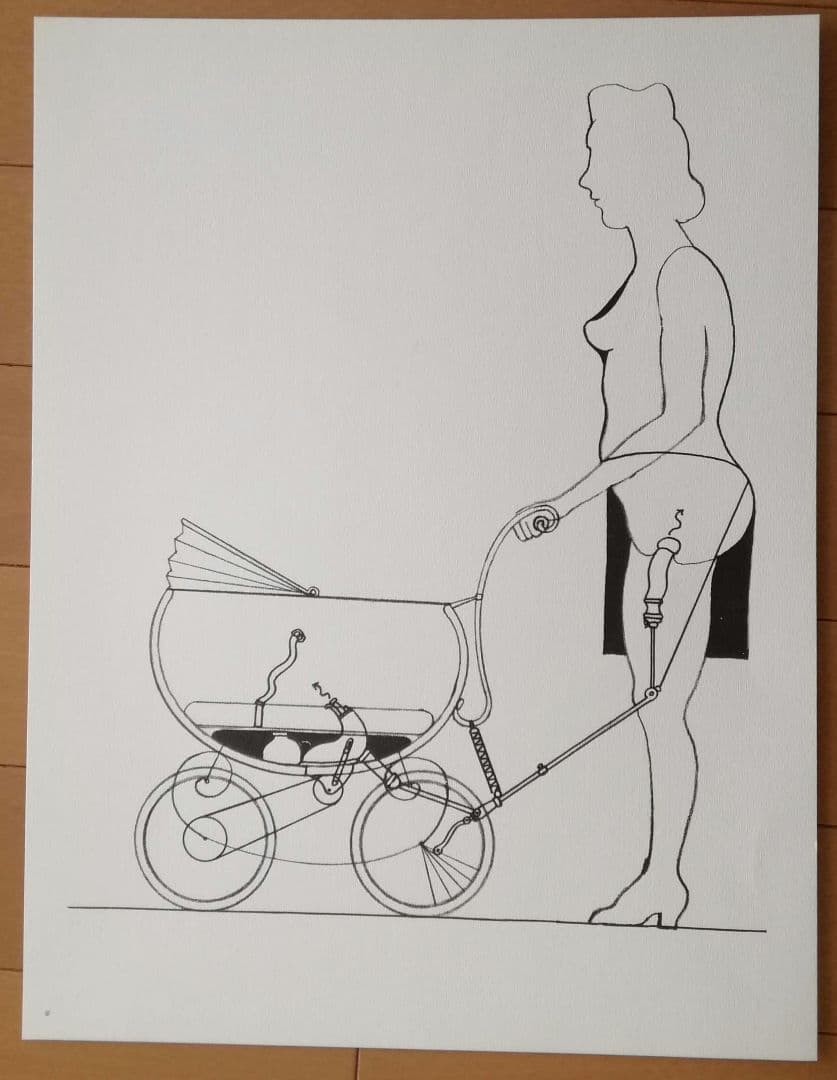 トミー・アンゲラー　大人の絵本　機械仕掛け　エロティック　未綴じシート51枚