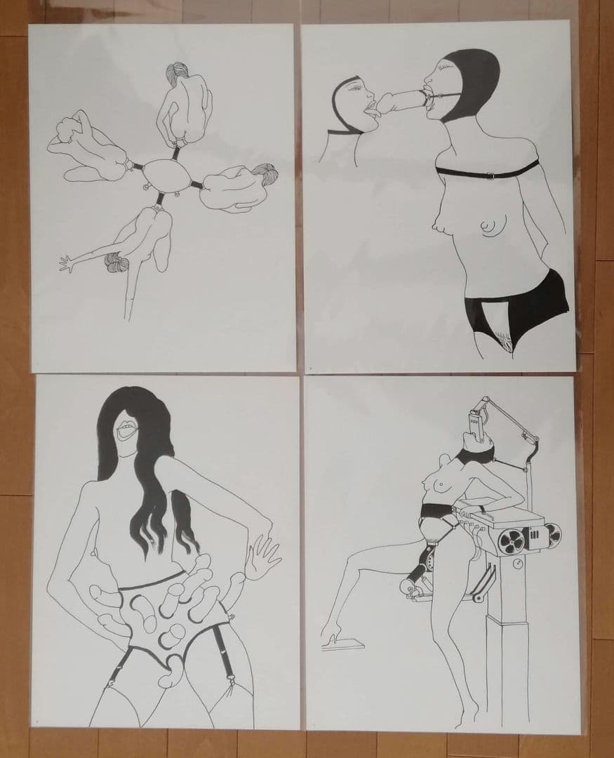 トミー・アンゲラー　大人の絵本　機械仕掛け　エロティック　未綴じシート51枚