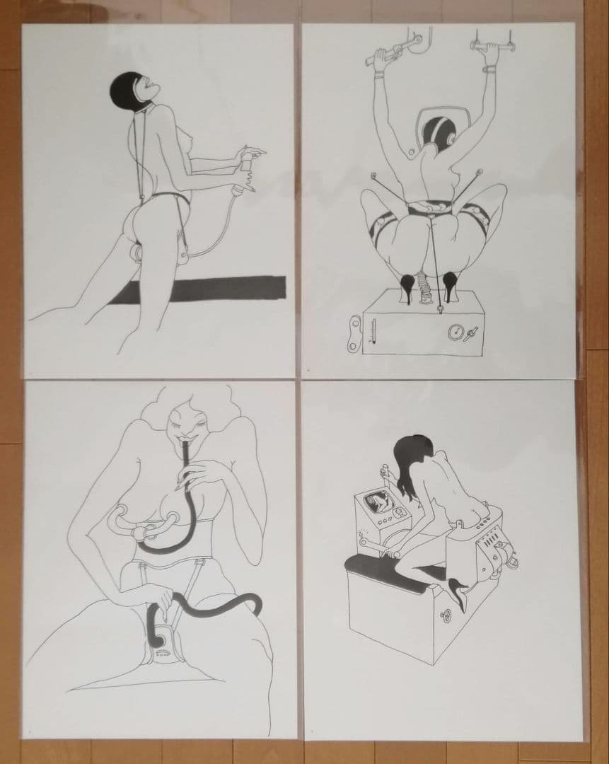 トミー・アンゲラー　大人の絵本　機械仕掛け　エロティック　未綴じシート51枚