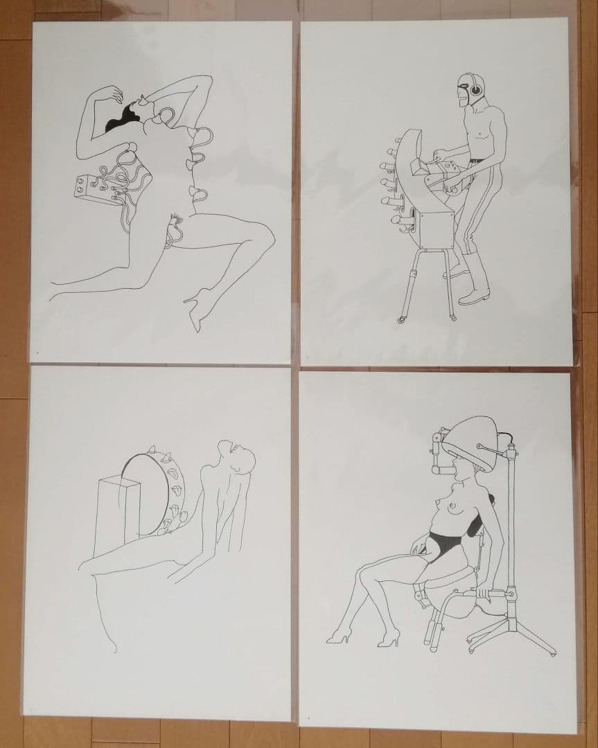 トミー・アンゲラー　大人の絵本　機械仕掛け　エロティック　未綴じシート51枚