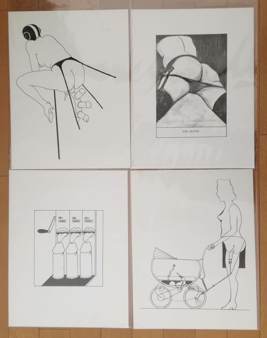 トミー・アンゲラー　大人の絵本　機械仕掛け　エロティック　未綴じシート51枚