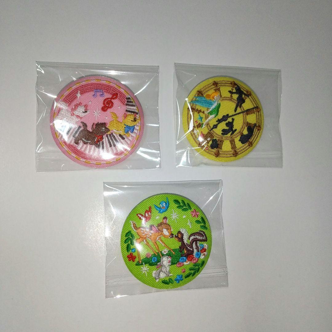 ディズニー 刺繍缶バッジ 6点セット まとめ売り - メルカリ