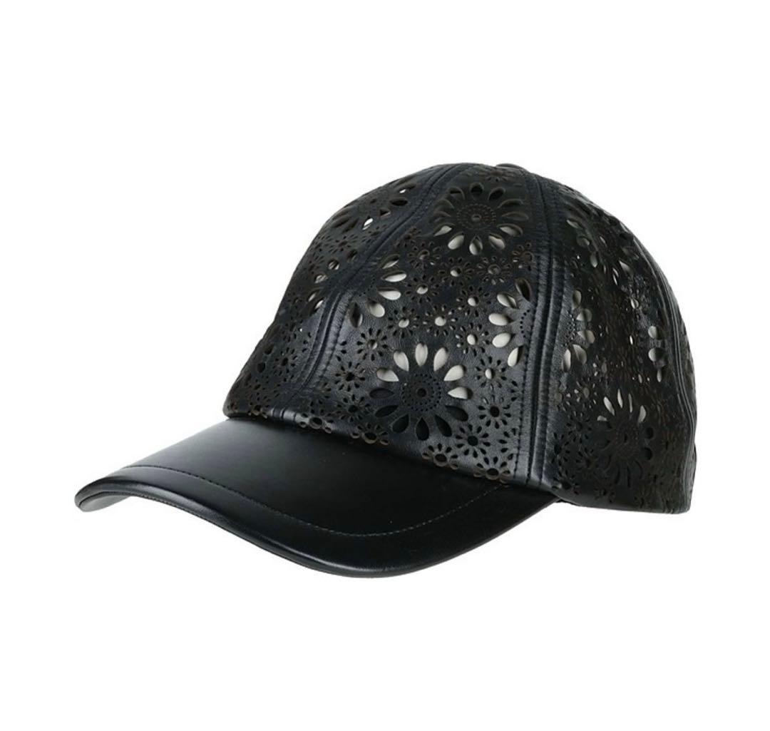 CHRISTIAN DIOR 花柄パンチングキャップ Christian Dior Houndstooth Black White Jacquard Cotton Logo Sun