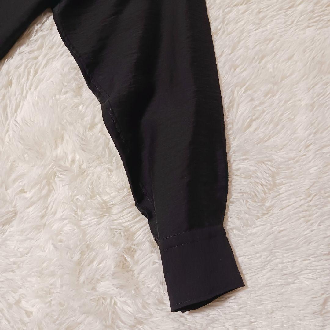 極美品☆LIDNM 長袖シャツ ウェスタンシャツ シルク混 完売品 ブラック