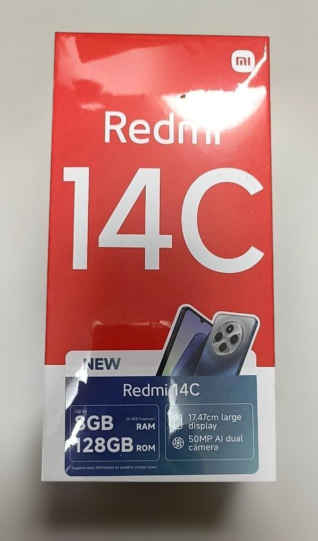 新品未開封 Redmi 14C RAM 128GB ROM Black SIMフリー) シャオミ Xiaomi Redmi 14C デュアルSIM 128GB ブラック