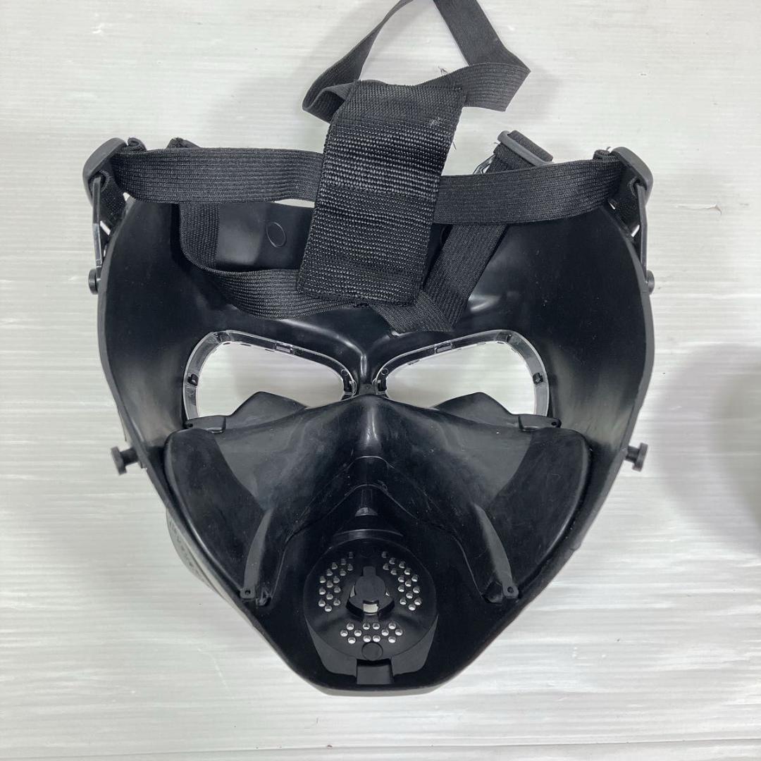 未使用 サバゲー ヘルメット ガスマスク セット M04 曇り止めファン