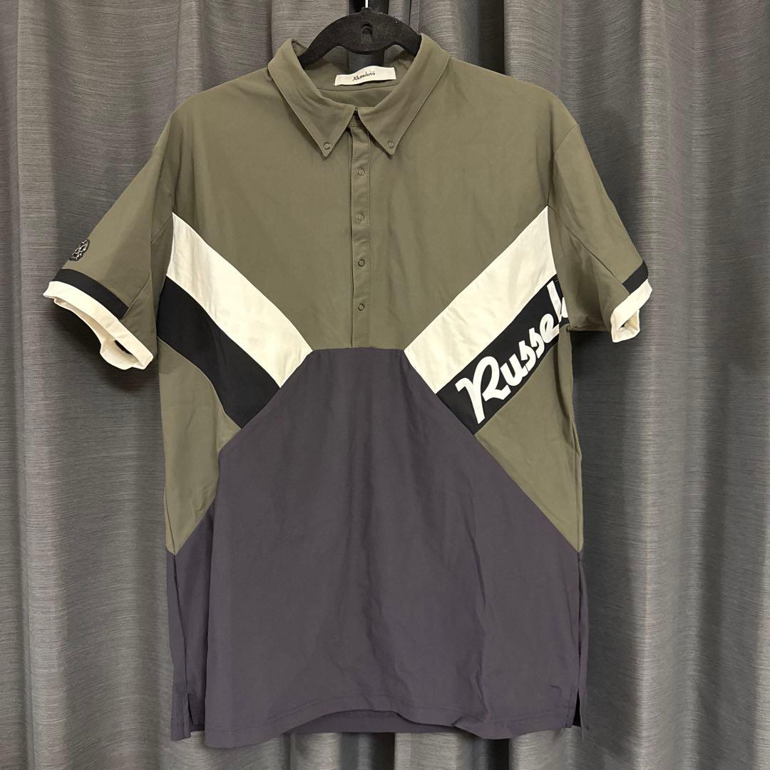 Russeluno ラッセルノポロシャツ カーキ/ブラック Russeluno公式オンラインストア / REGULAR FIT SS POLO (L.H.C)