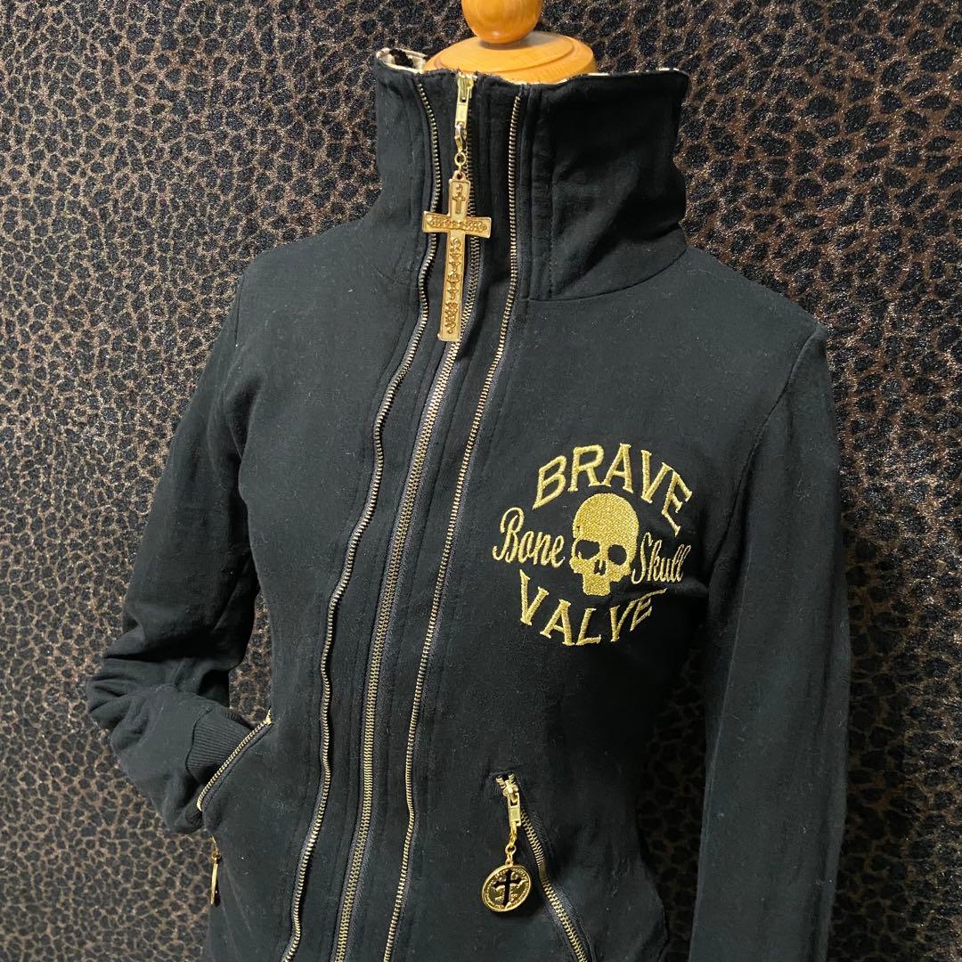 平成ギャル d.i.a ブルゾン 十字架 ドクロ ヒョウ柄 グランジ CE63