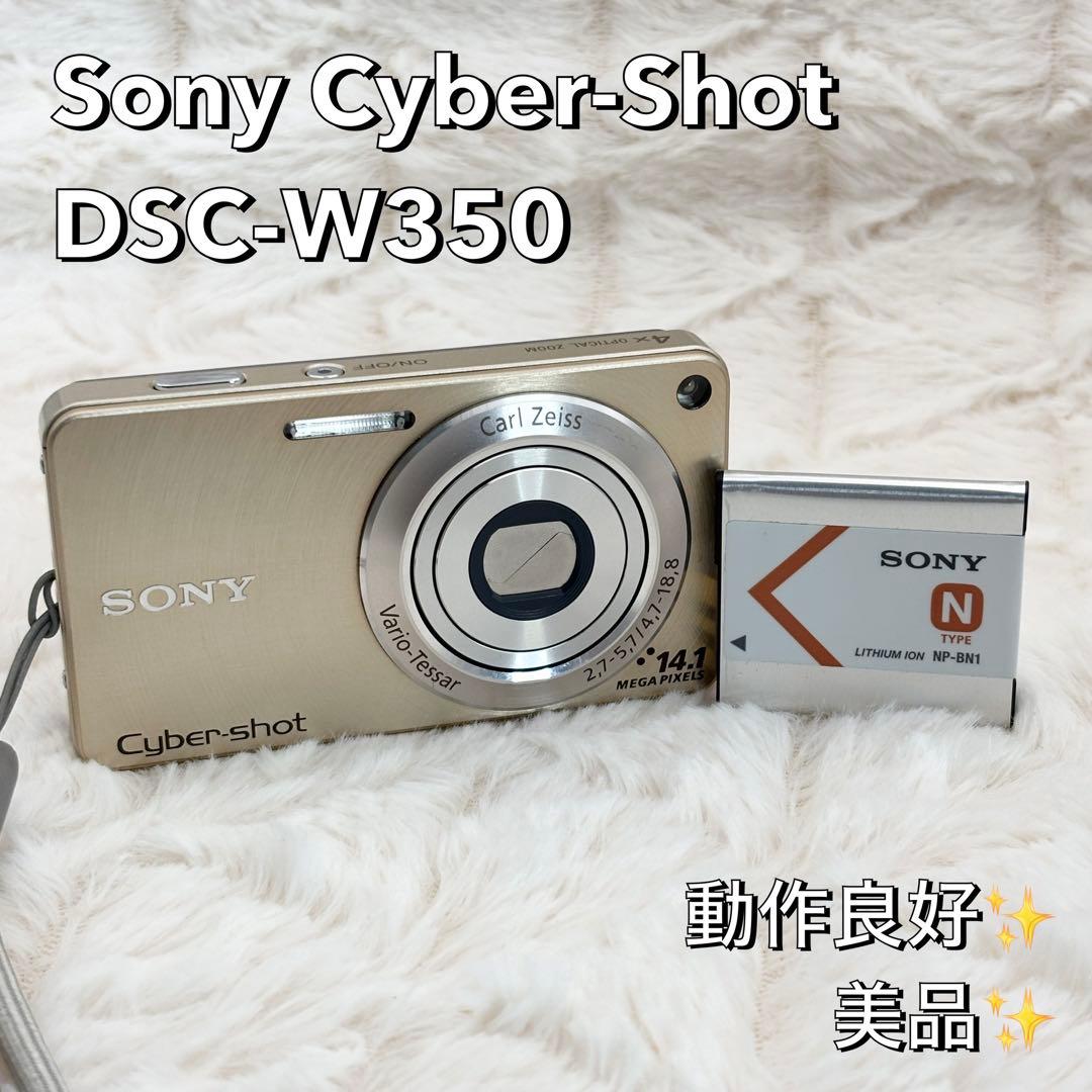動作良好・美品✨ Sony Cyber-Shot DSC-W350 ゴールド - メルカリ