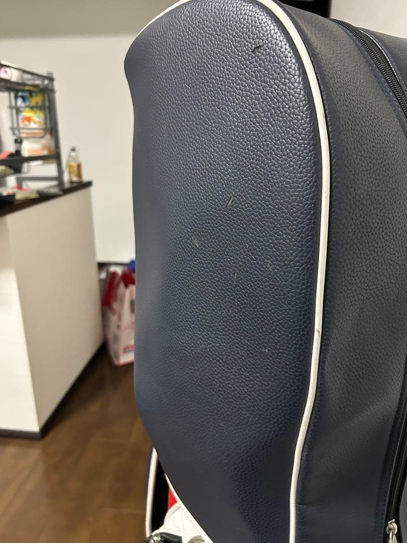 福岡太郎　  キャディバッグ ネイビー