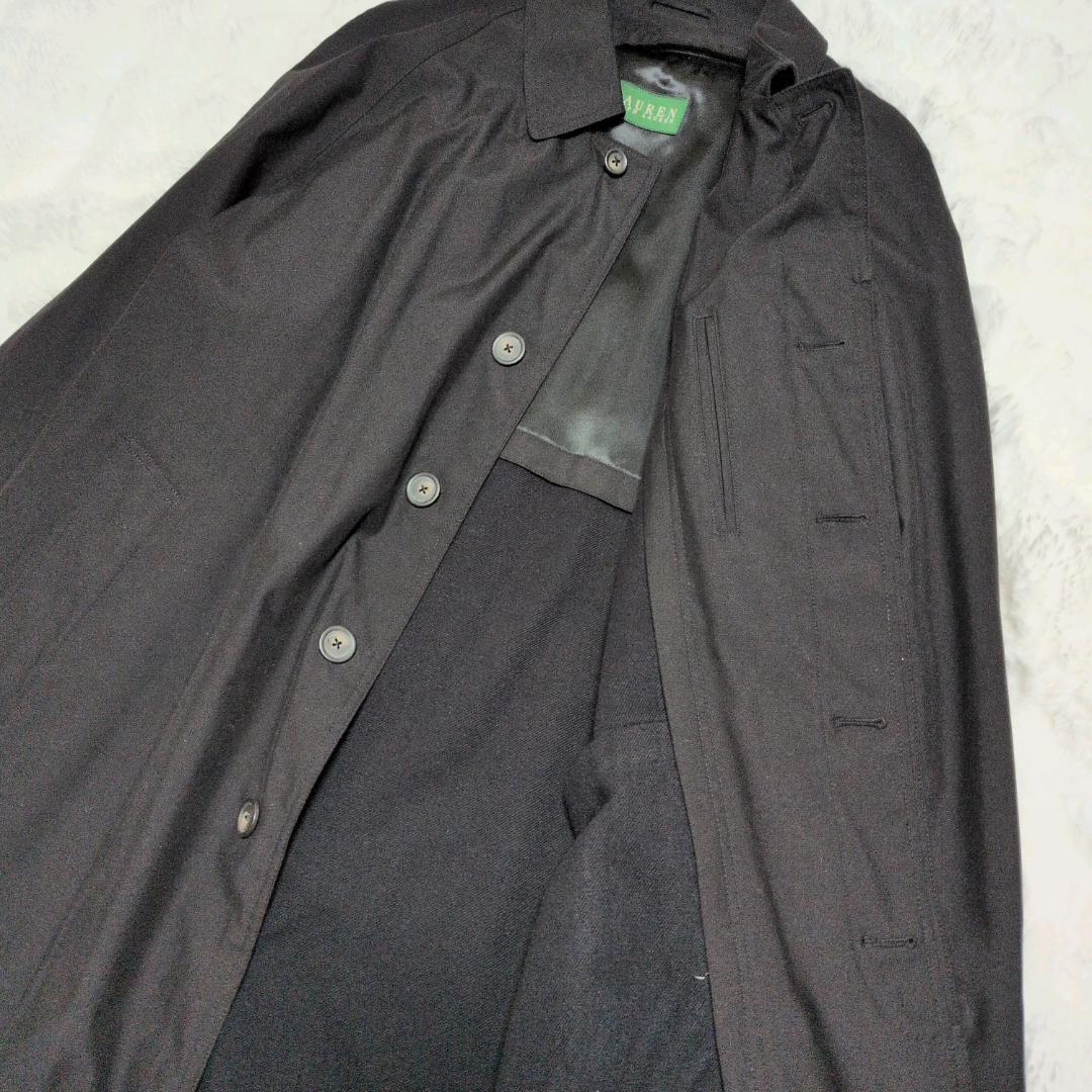 ローレンラルフローレン トレンチコート 44 XL 黒 ライナー付 大きい