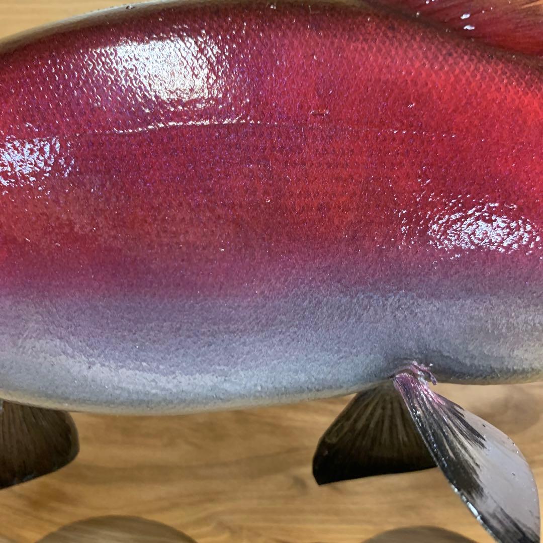 魚類剥製工房エフクラフト 晩秋の幅広セッパリヒメマス雄37センチ位