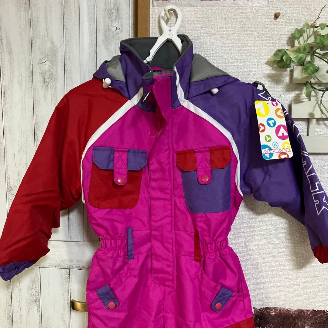 AIRWALK スキーウェア ジャンプスーツ スノーボードウェア ピンク 120