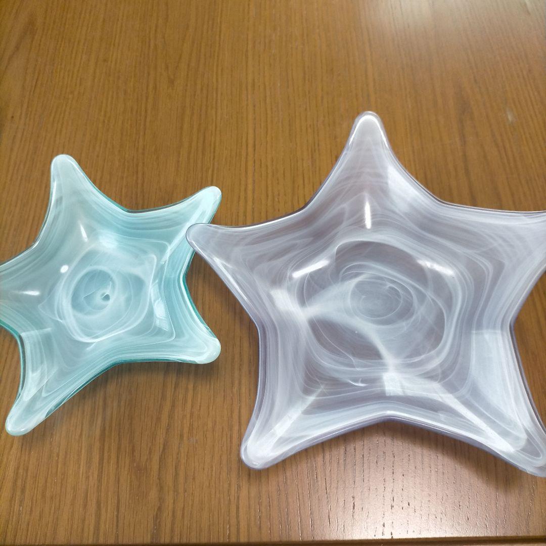 星型ガラス皿 2個セット - メルカリ