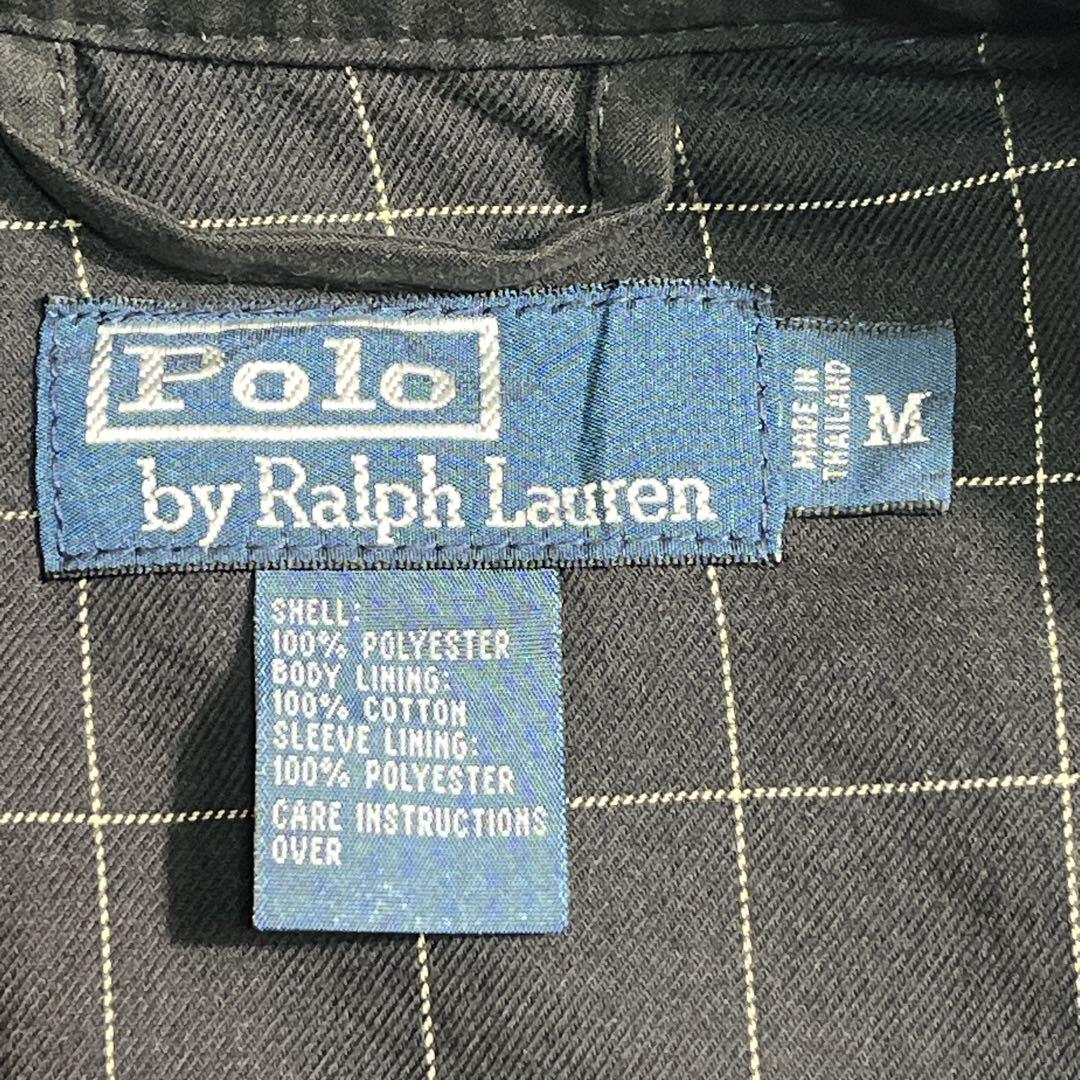 ラルフローレン 名作 スイングトップ ピーチスキン M 黒 ブラック 7886