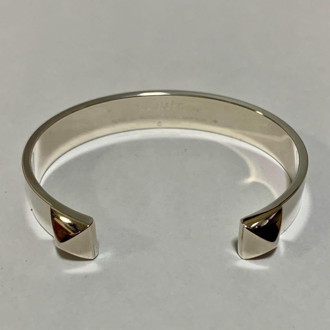 美品 エルメス ミニ クルー SHサイズ バングル シルバー925 藤原ヒロシ