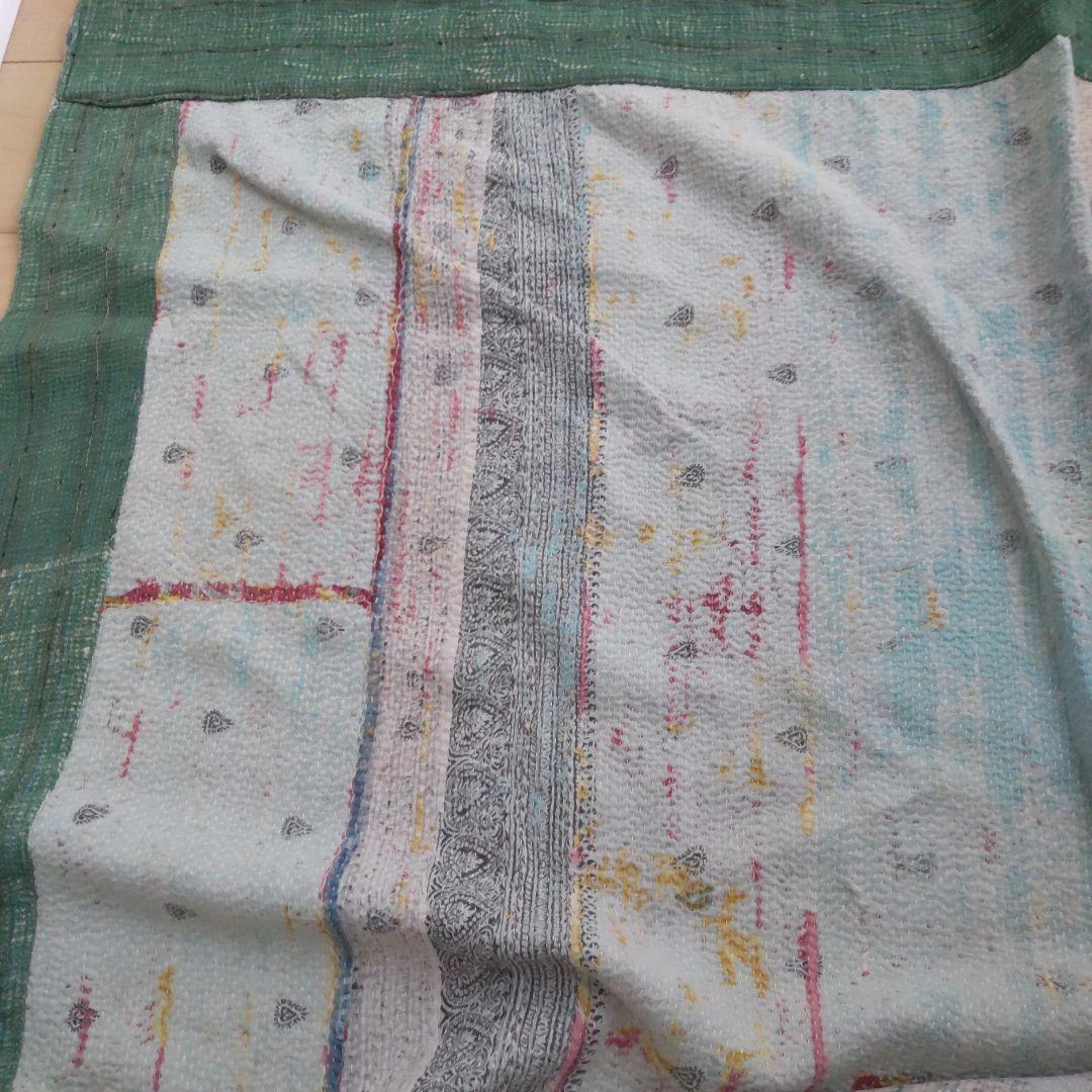 ヴィンテージ ラリーキルト カンタキルト マルチカバー ラグ カーテン