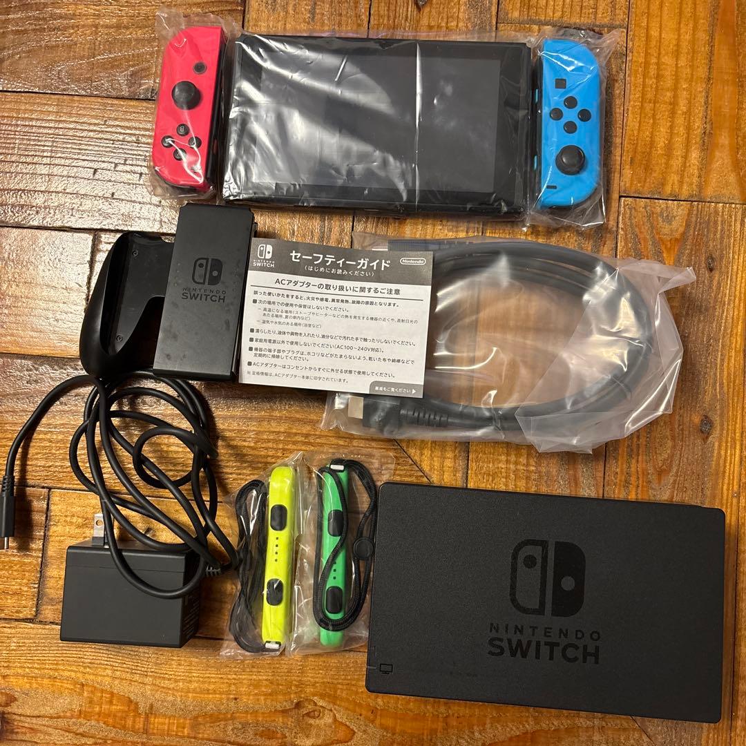 Nintendo Switch本体　ネオンブルー／レッド　SDカード128GB付 Nintendo Switch Joy-Con （L）ネオンブルー/（R） ネオンレッド 128GB