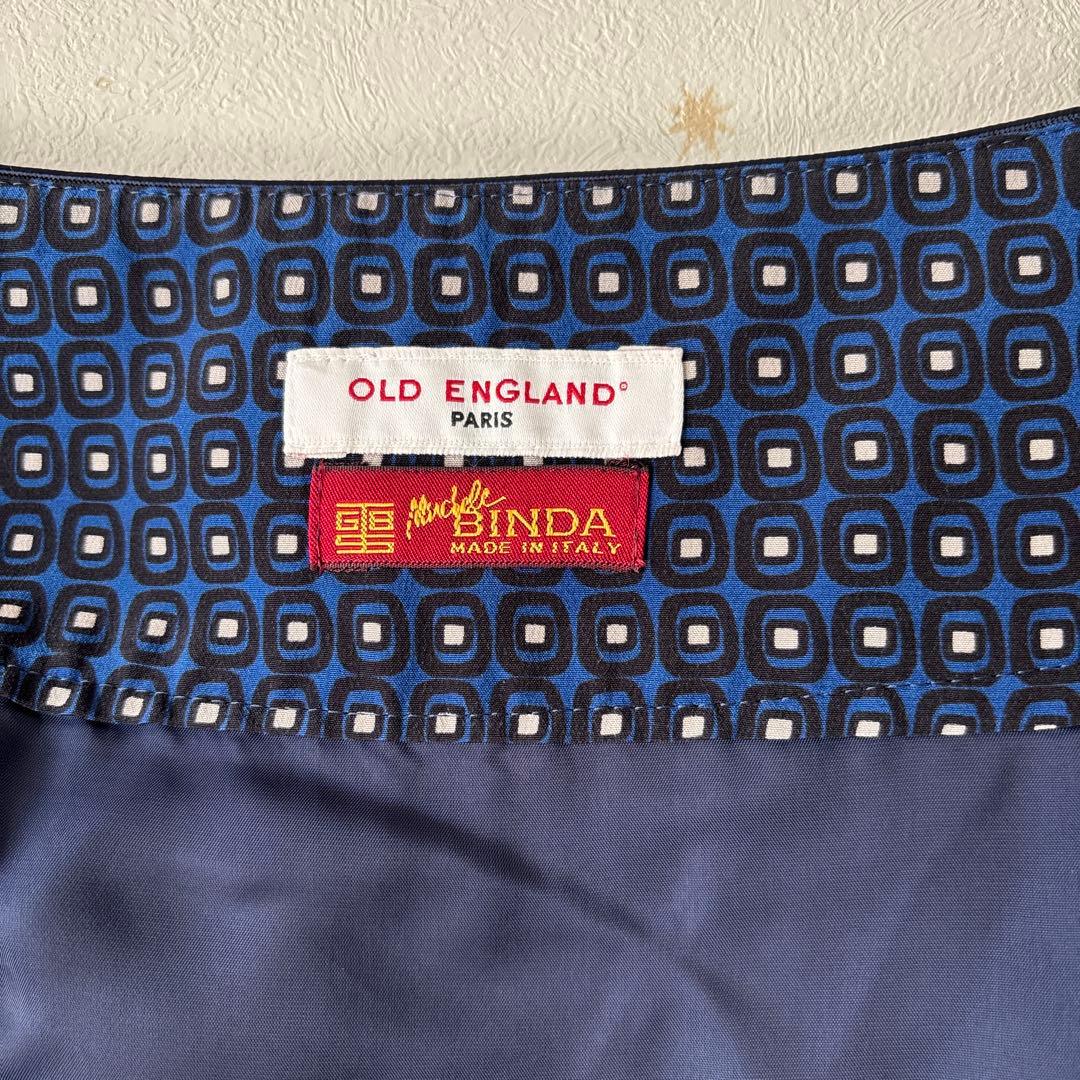 オールドイングランド ネイビー ドット柄 ラップスカート - メルカリ