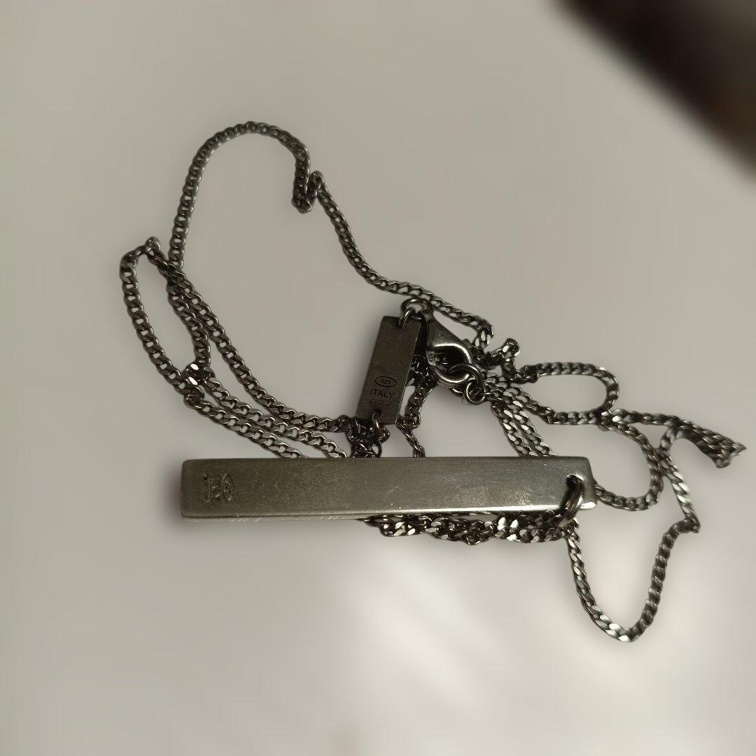 Maison Margielaメゾンマルジェラ メタルバーネックレス 反転ロゴ