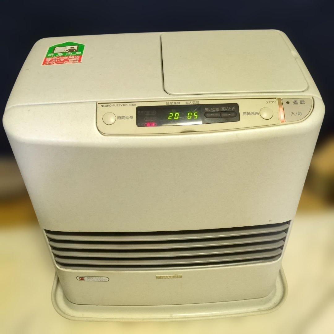 通電確認済み 三菱 MITSUBISHI 石油ファンヒーター KD-309-W - メルカリ