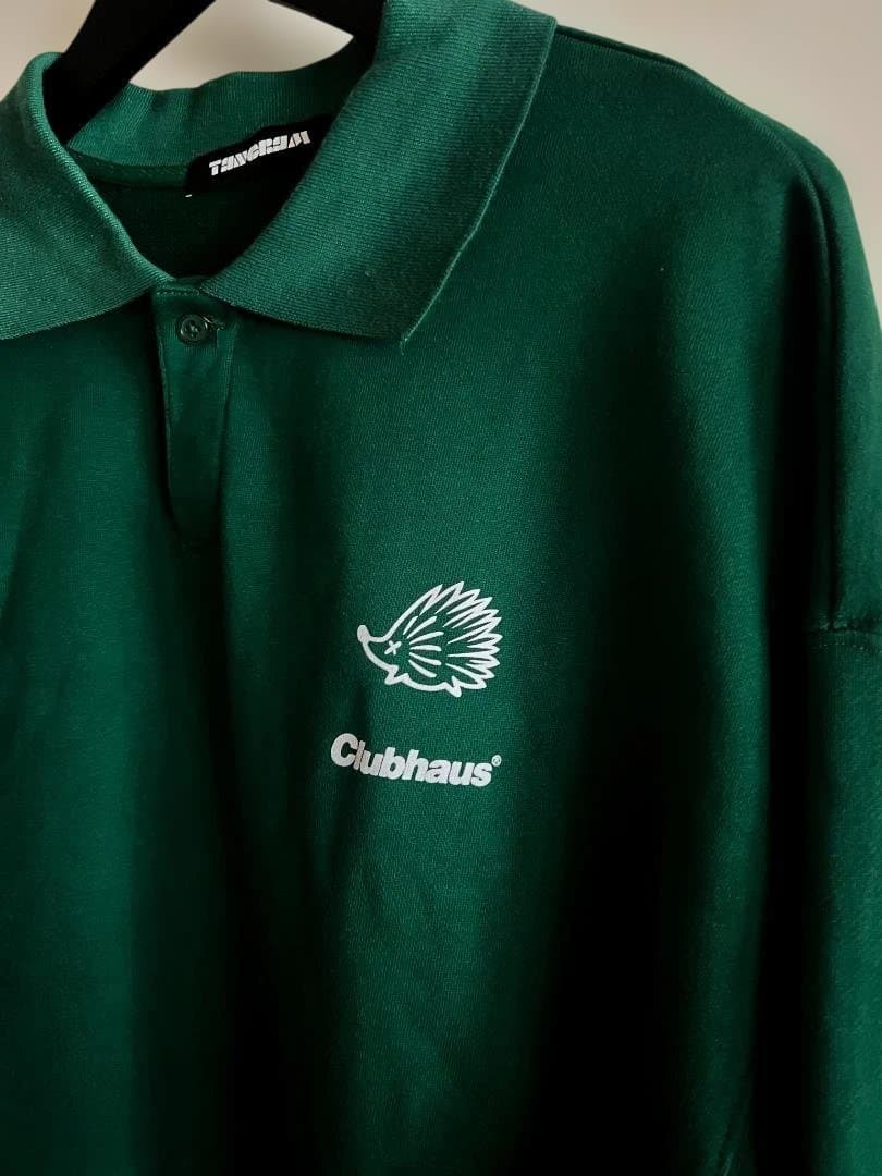 TANGRAM×ClubhouseコラボスウェットポロシャツXL