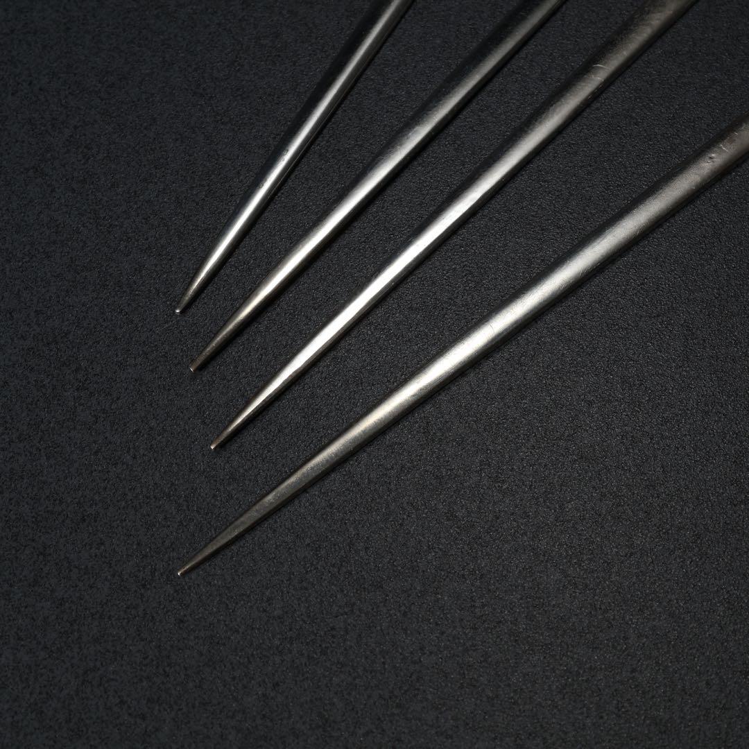 茶道具】銀製 菓子切り4本 結び文様 ようじ R1676お1 - メルカリ